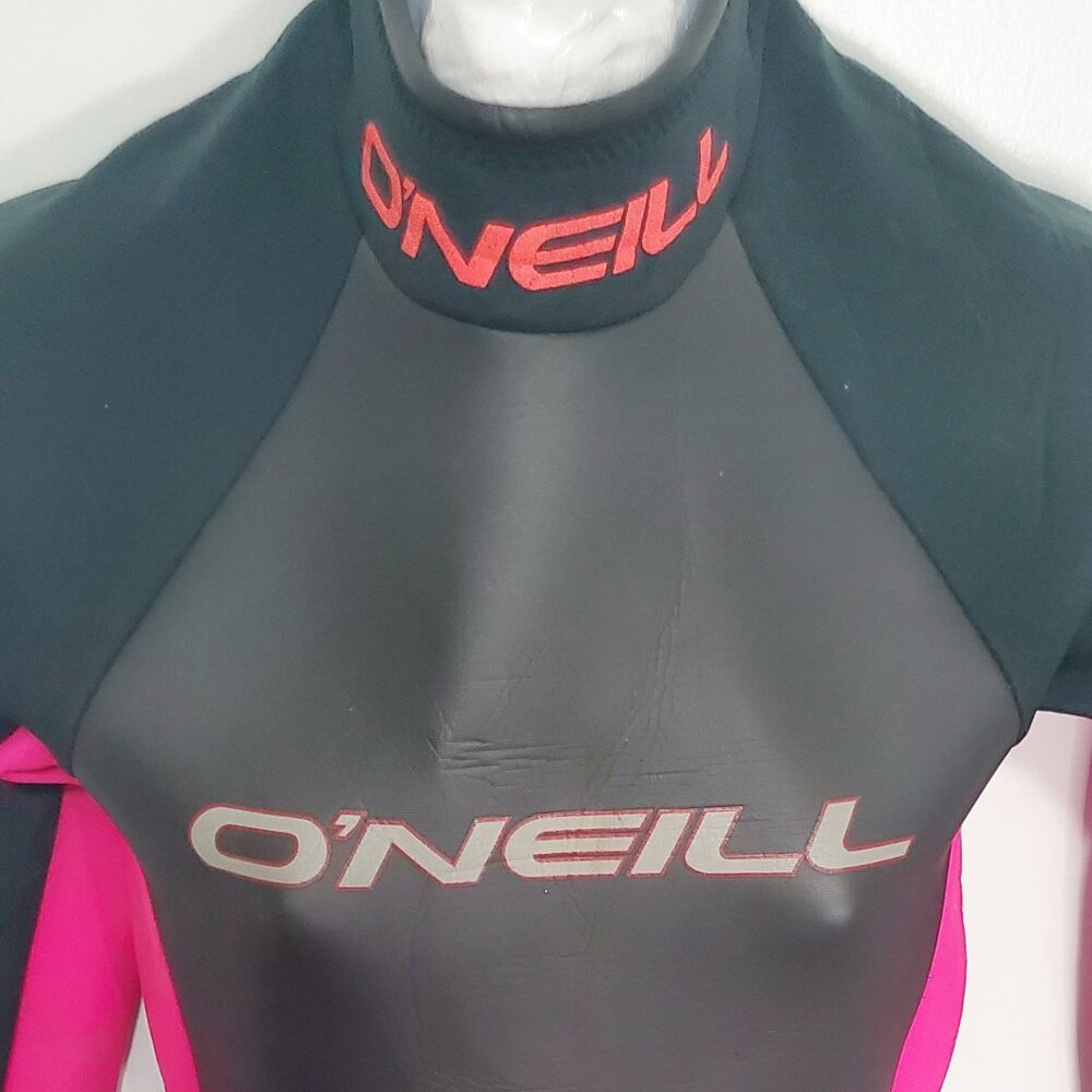 (SOLD  on EBay) O'neill Women's REACTOR 3/2mm- Back Zip, Full Wetsuit- Blk&Pink - Picture 7 of 17